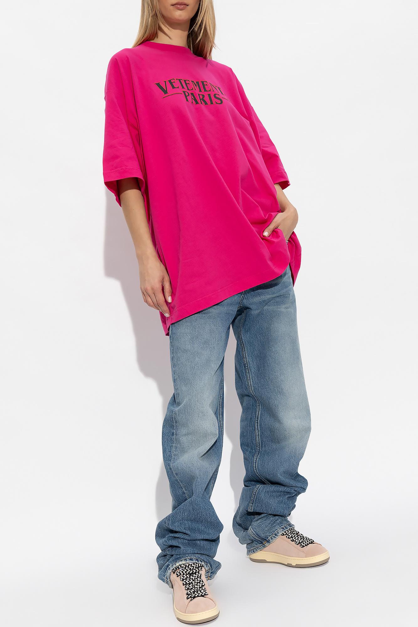 Vetements Oversize T shirt in Pink Lyst UK