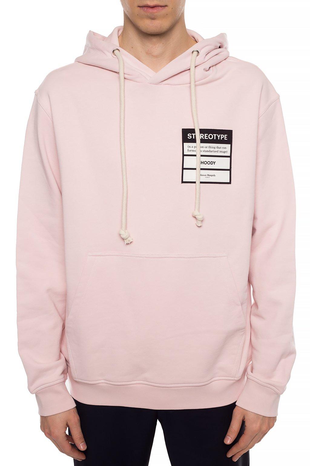 Maison Margiela Cotton 10 Stereotype Popover Hoody in Pink for Men - Lyst