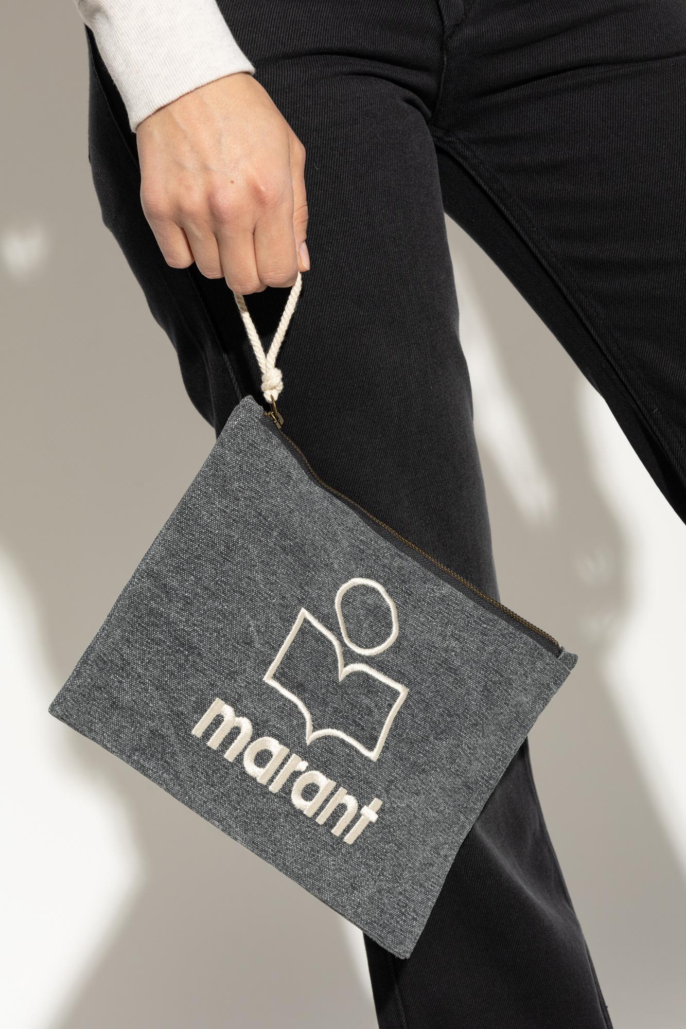 クラッチバッグ Isabel Marant Black Canvas Netia Pouch Isabel Marant Netia Pouch in Black | Lyst