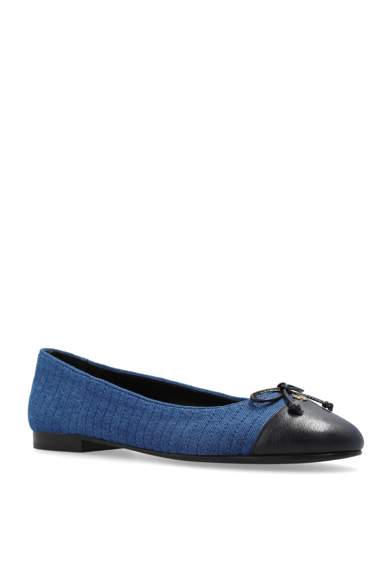 Tory Burch Denim Ballet Flats in Blue | Lyst