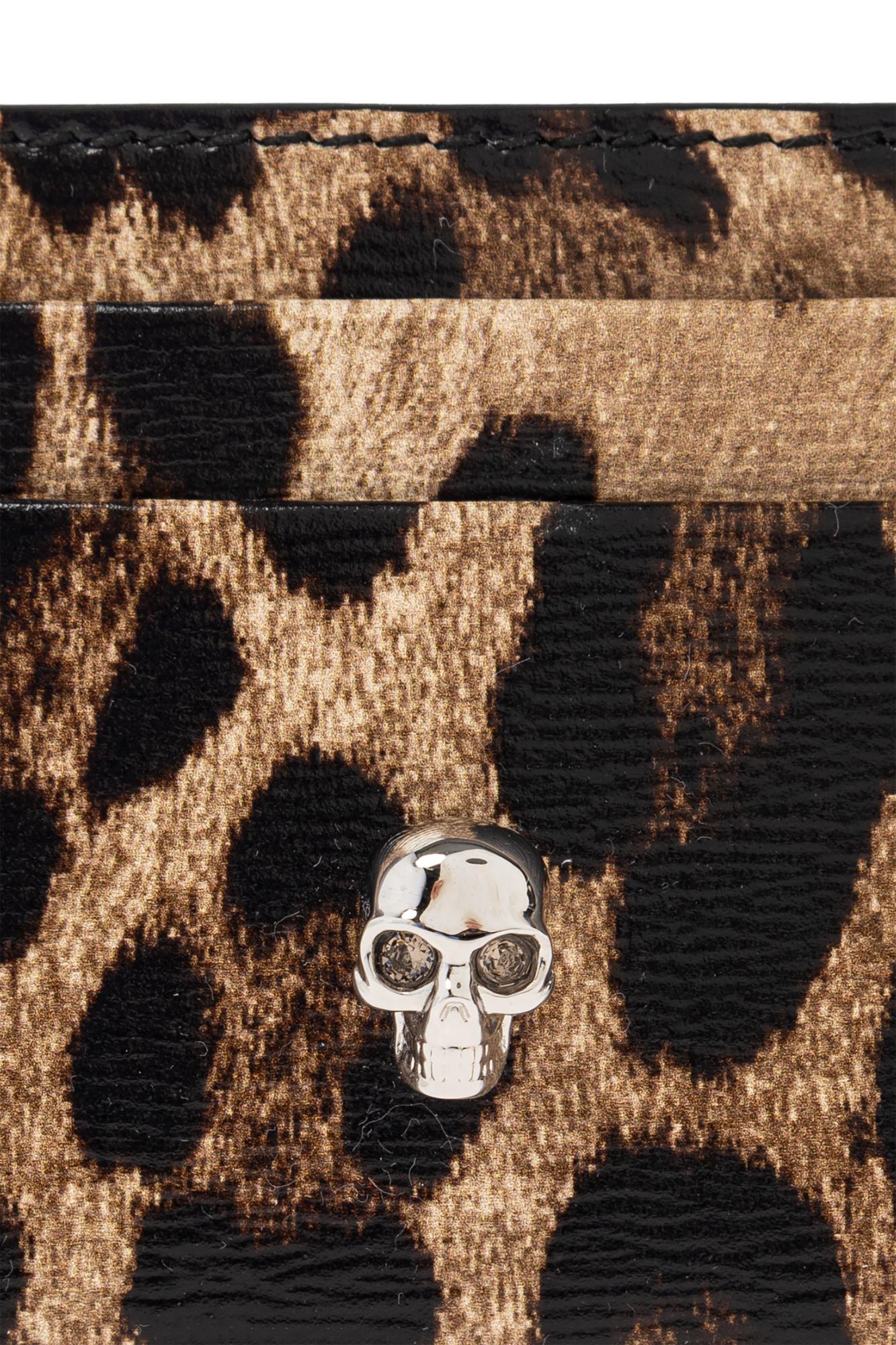 [Alexander McQueen] Skull Card Holder - Brown ☆送料込☆ Thumbnail-6320381JMHG6055_F.