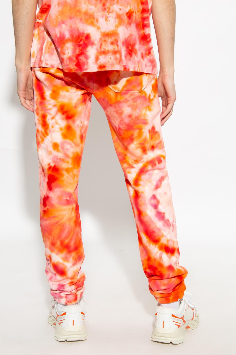 Amiri Cotton Tie-dye Sweatpants in Red 