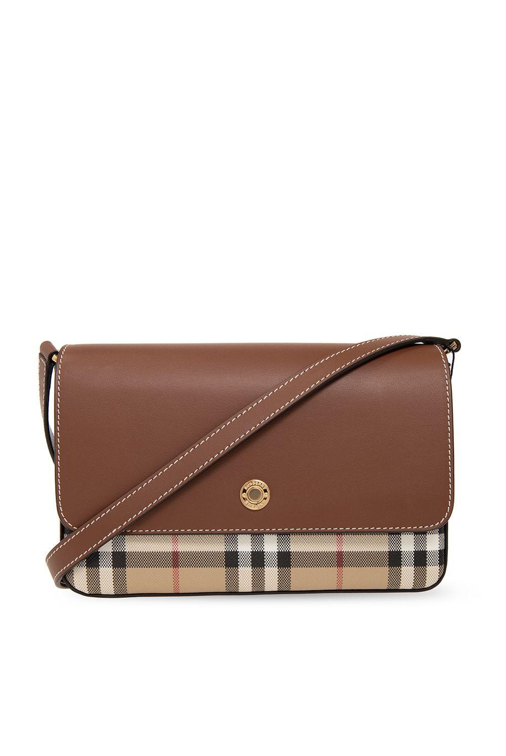 Burberry 'hampshire' Shoulder Bag in Brown Lyst
