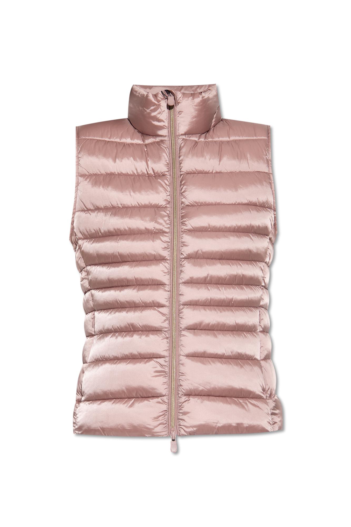 Save The Duck Kids high-neck padded waistcoat - Pink