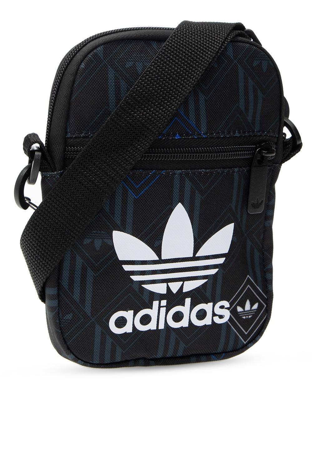 adidas Originals Canvas Black Trefoil Fest Bag for Men | Lyst