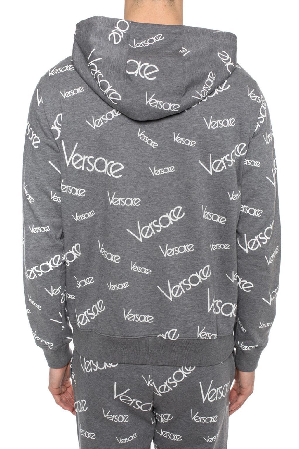 grey versace hoodie