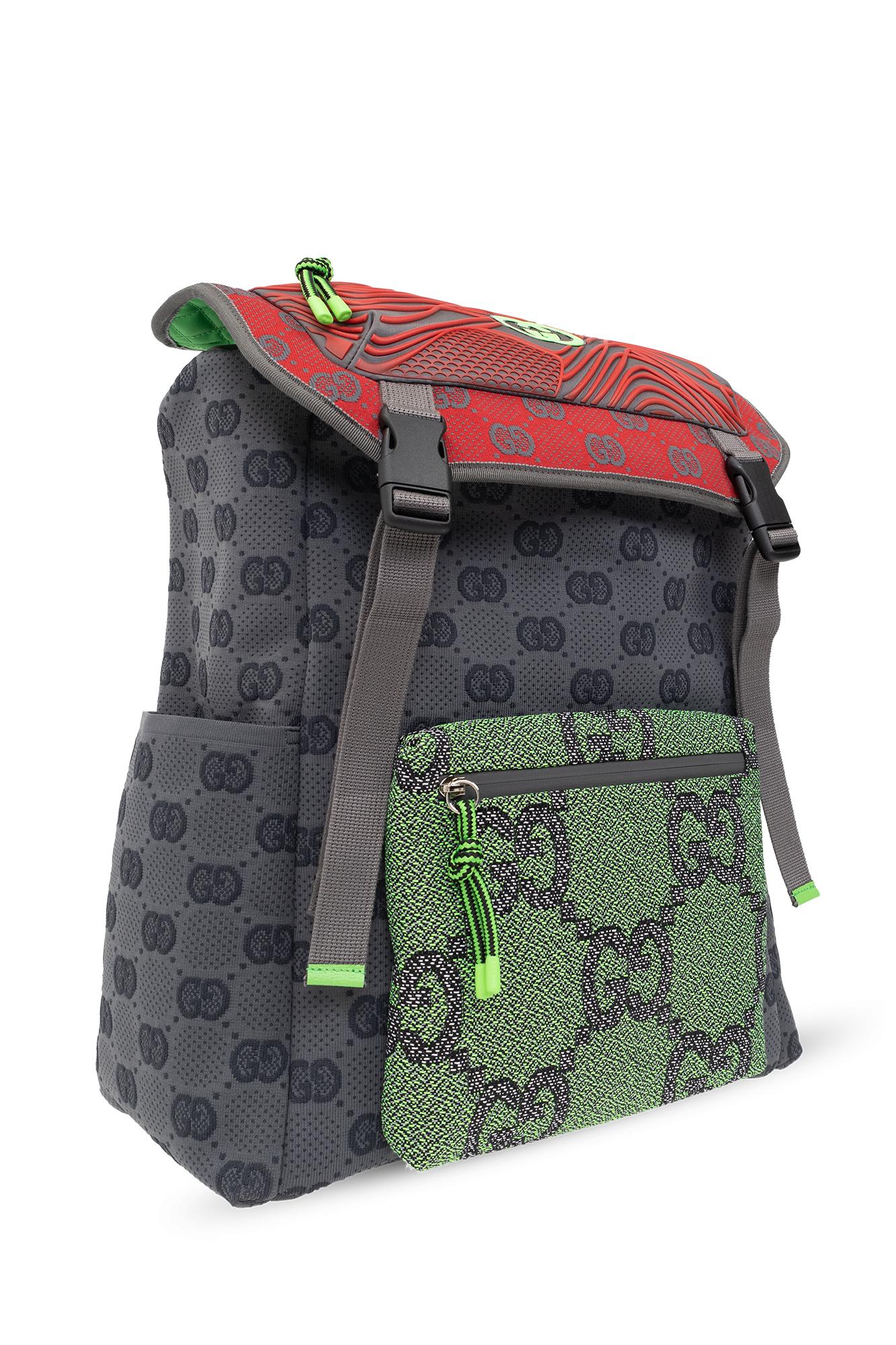 Gucci Backpack With Monogram in Green for Men | Lyst