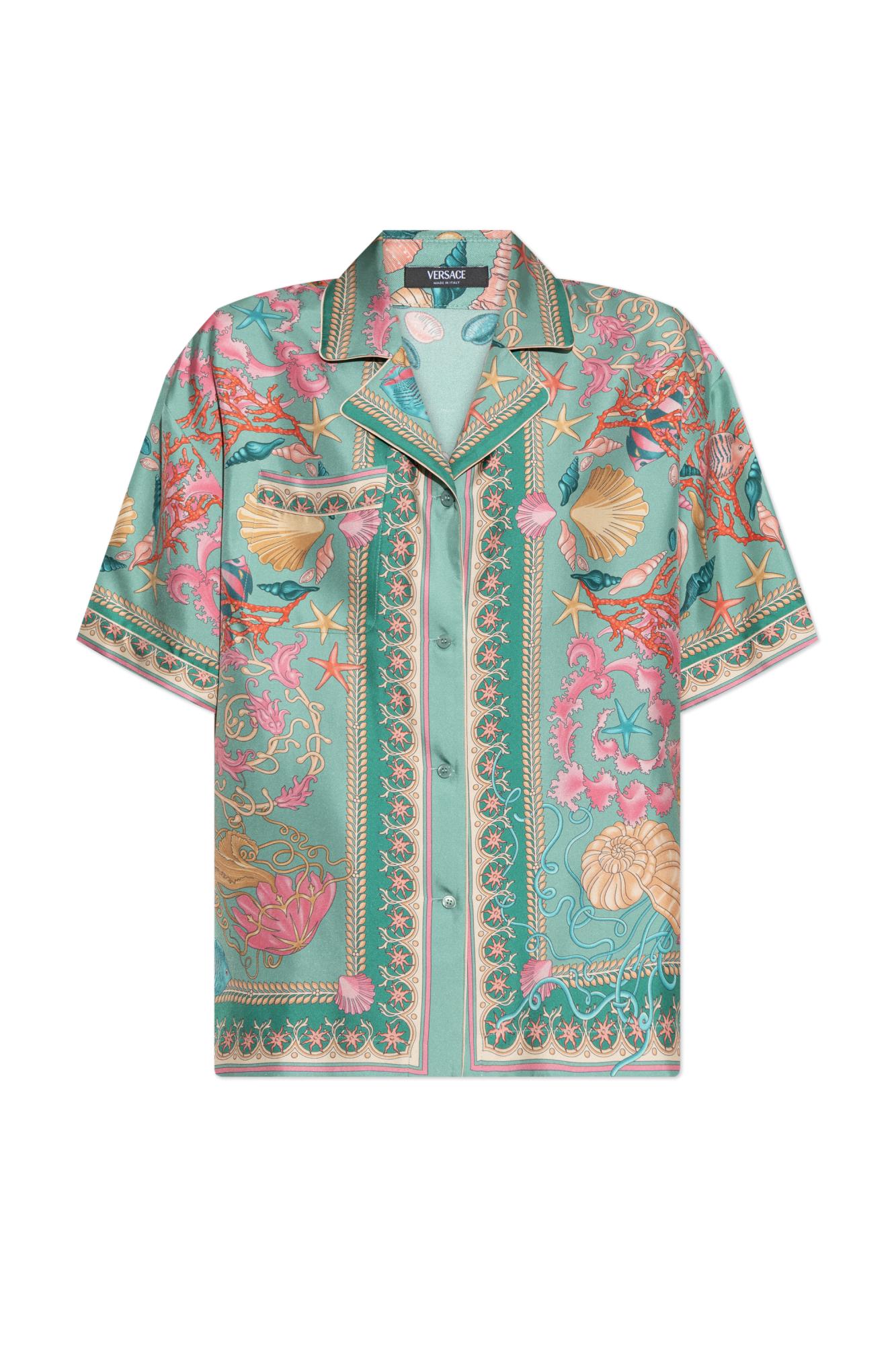 【関税送料込】VERSACE Women Tunic Tops versace-ladies-optical-white-