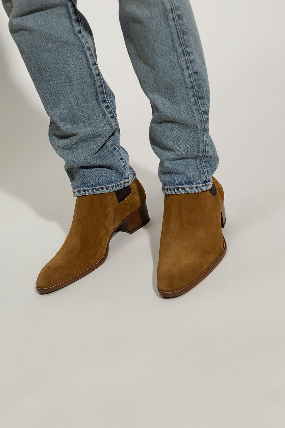 Saint Laurent 'wyatt' Chelsea Boots in Blue for Men Lyst