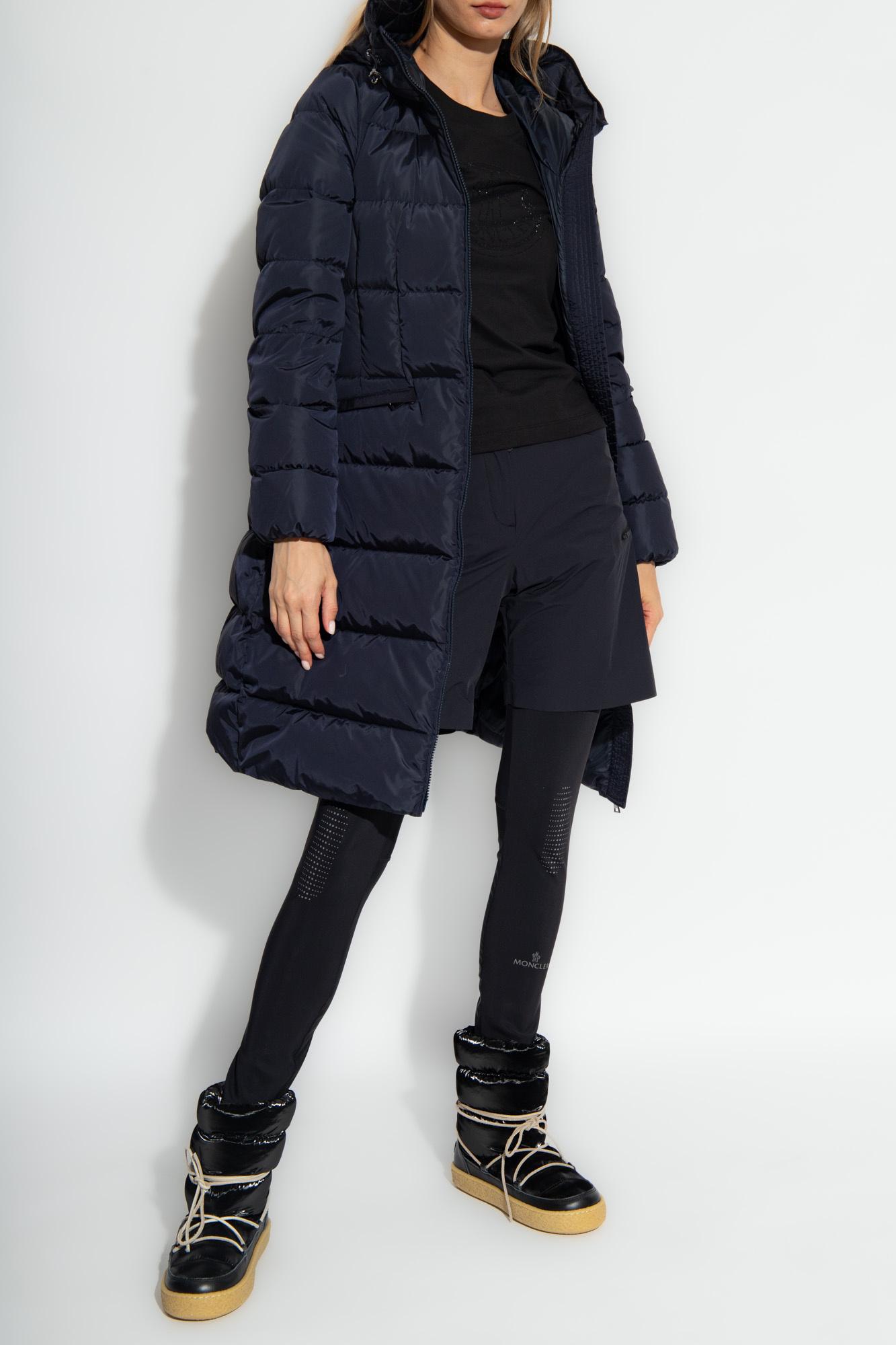 Moncler Avocette Long Down Jacket in Blue Lyst UK