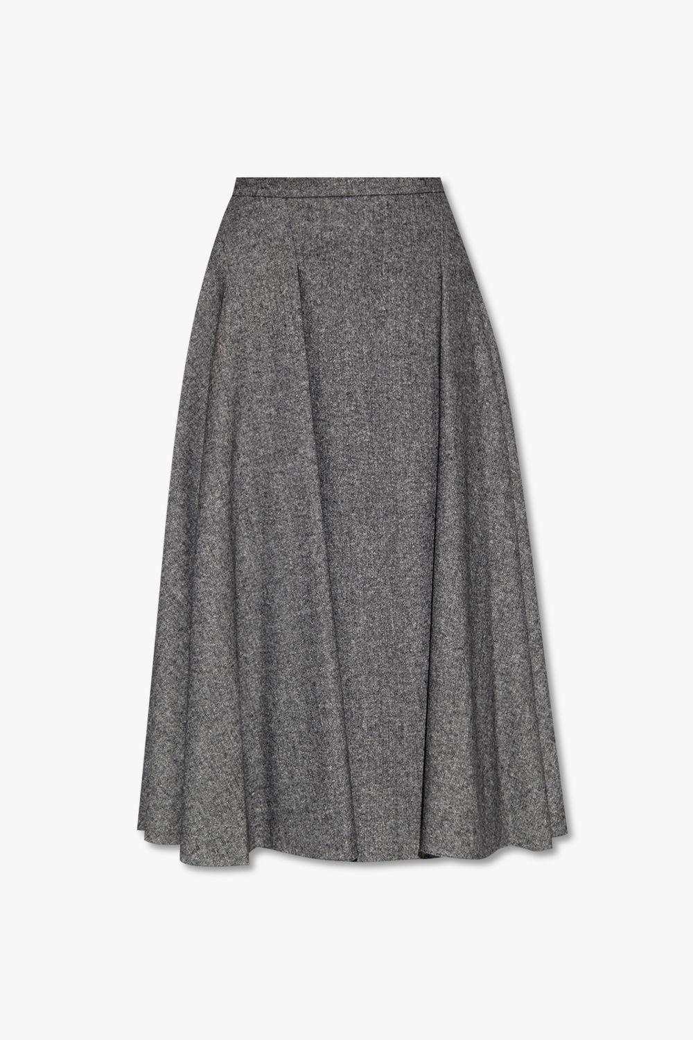 Erdem 'sonya' Flared Skirt in Gray | Lyst