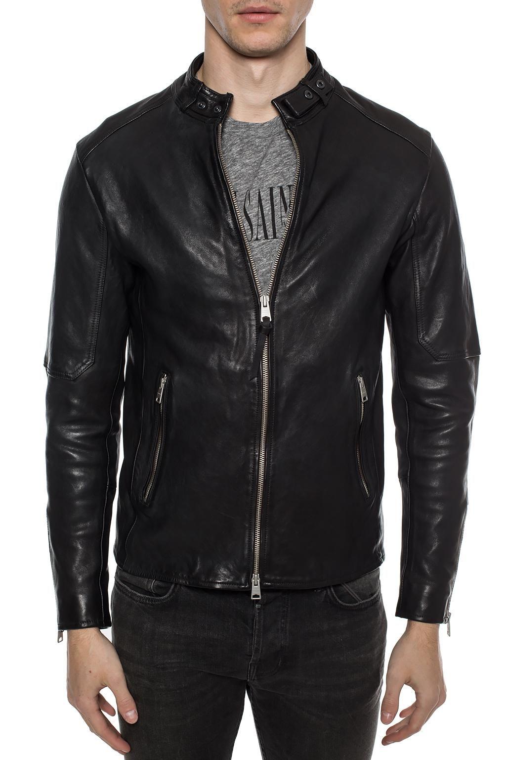 石見銀山 ALLSAINTS オールセインツ メンズ ジャケット・ブルゾン アウター AllSaints cora leather jacket in  black - 通販 - www.flow-tech.ai