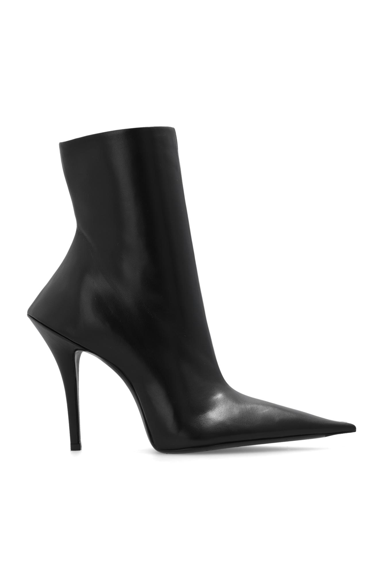 Balenciaga witch Heeled Ankle Boots in Black Lyst UK