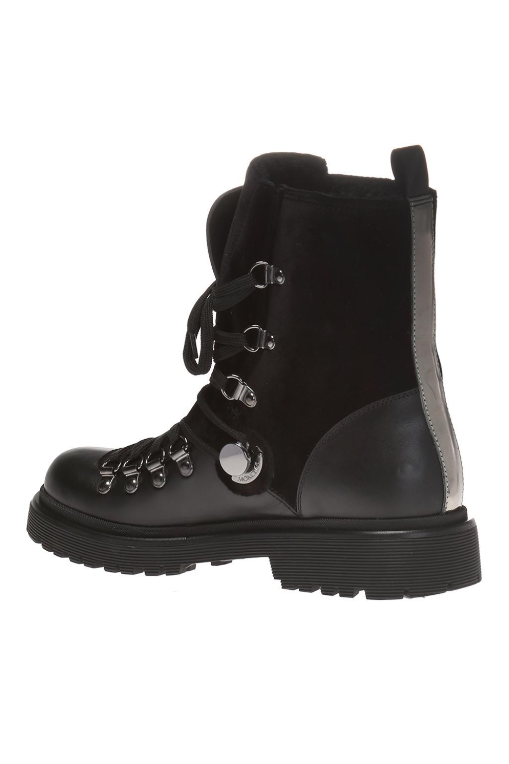 Moncler Fur 'berenice' Padded Boots in Black - Save 11% - Lyst