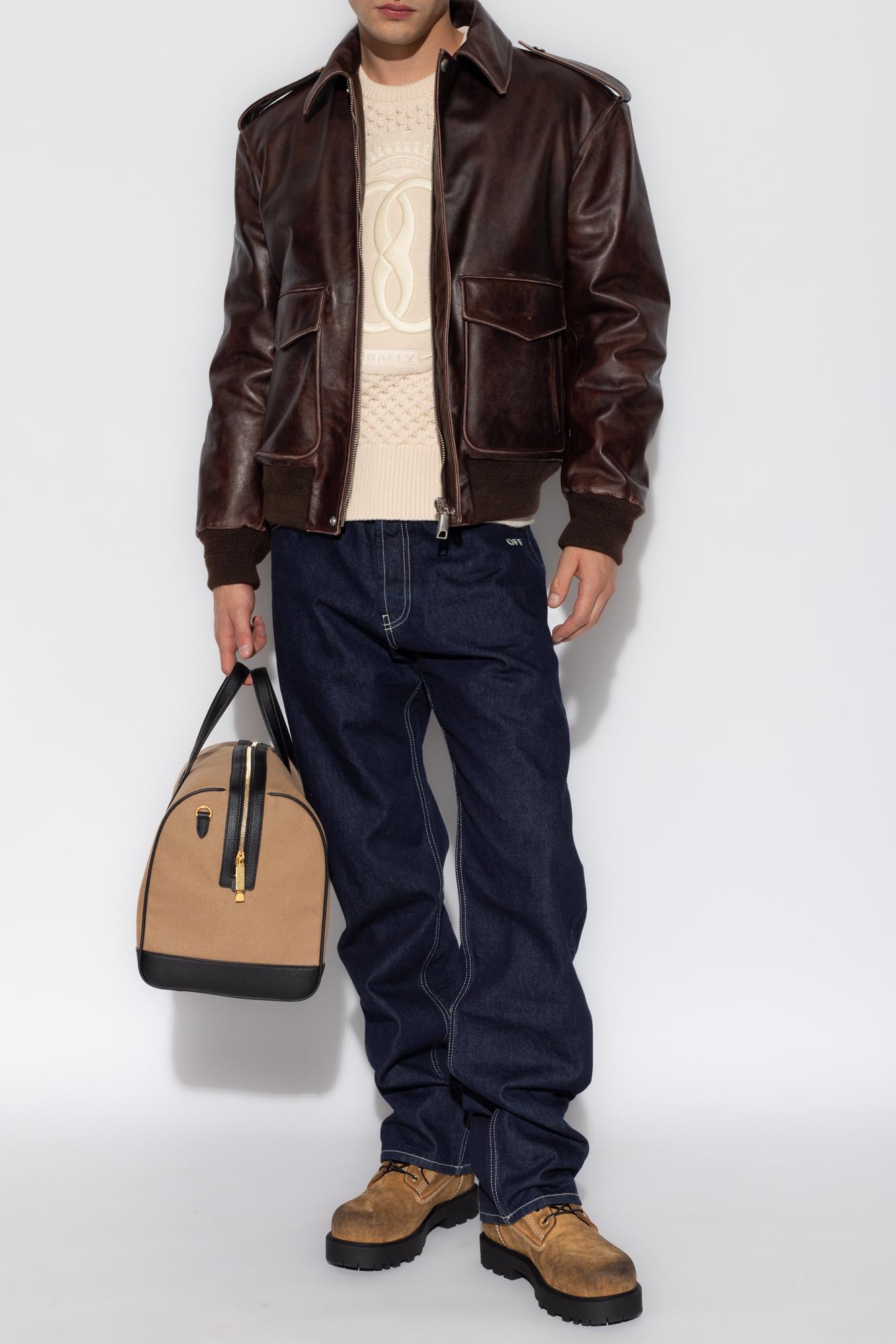 Bally leather deals jacket