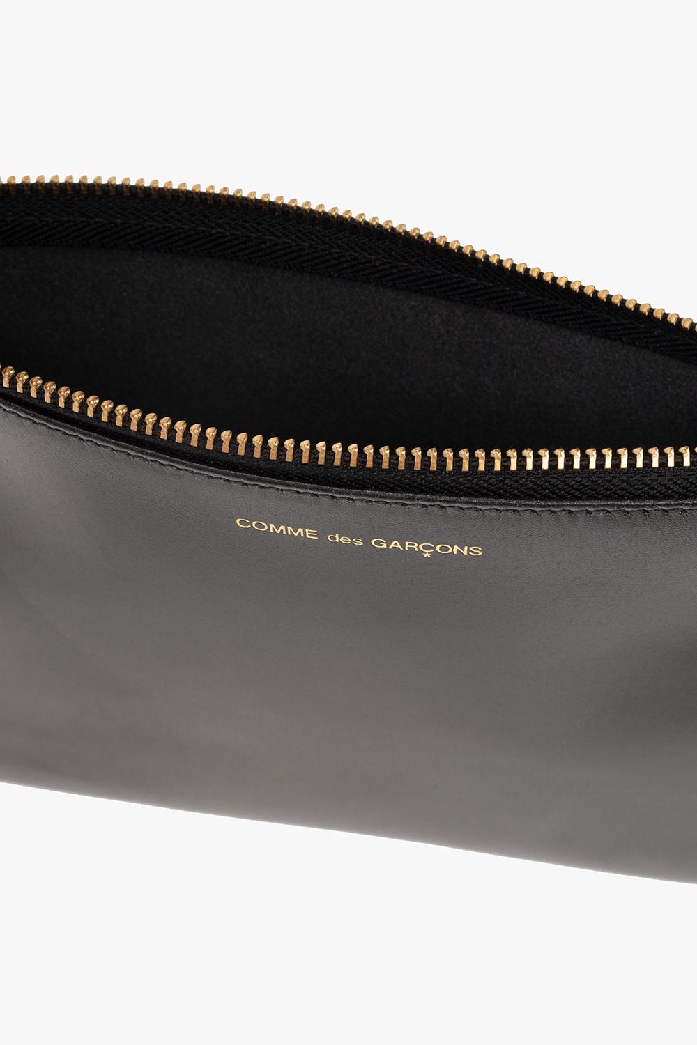 Comme des Garçons Leather Pouch With Logo in Black | Lyst UK