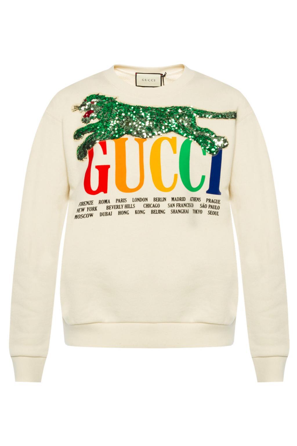 gucci cheetah sweatshirt