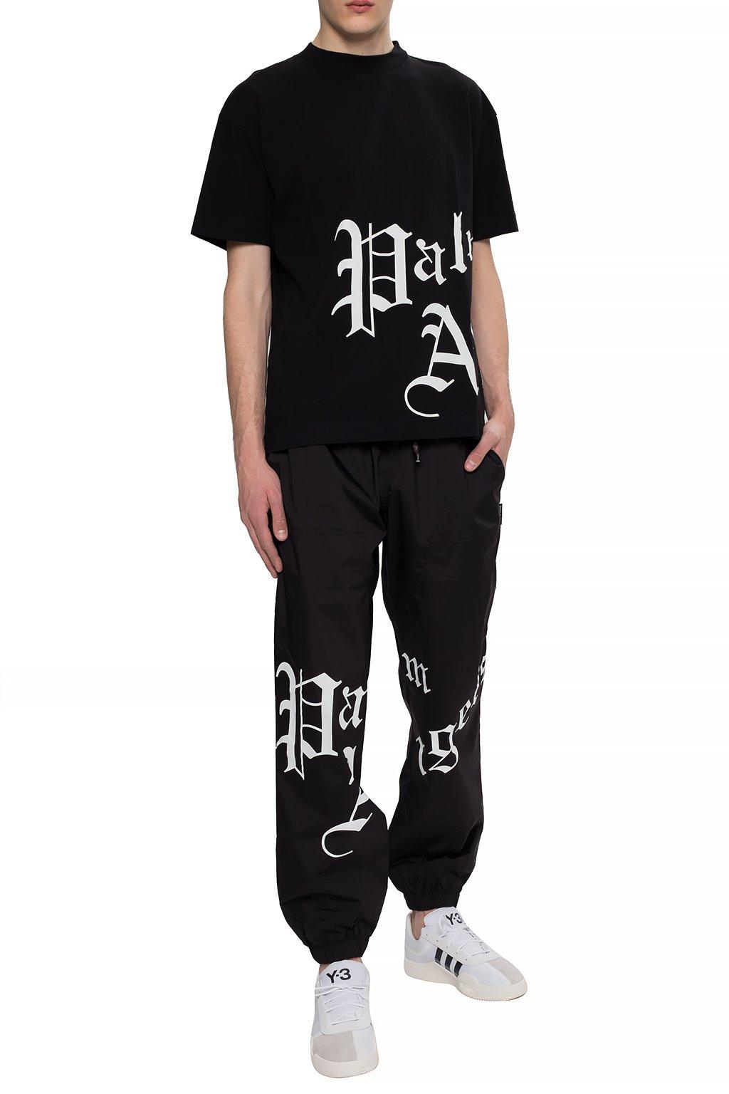 sweatpants with logo on front