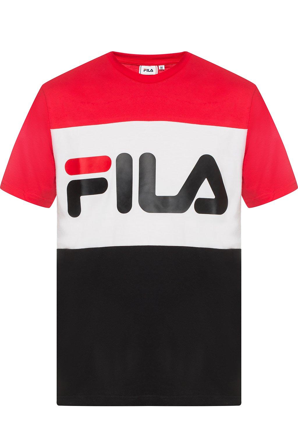 Fila Cotton Day Colour-block T-shirt in Black for Men - Lyst