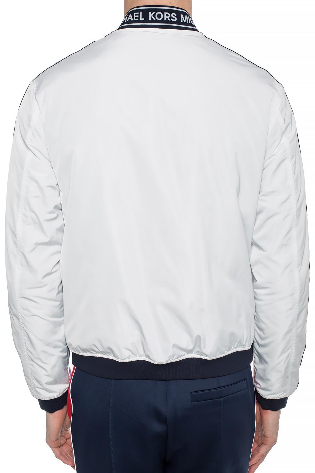 michael kors taslan zip front bomber jacket
