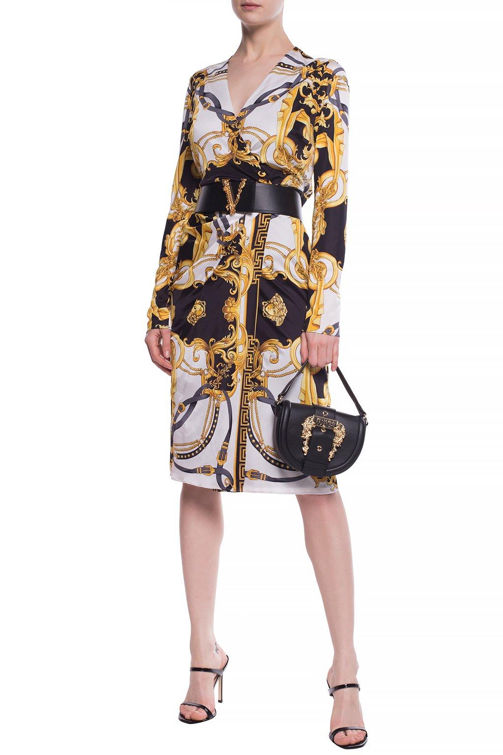 versace long sleeve dress