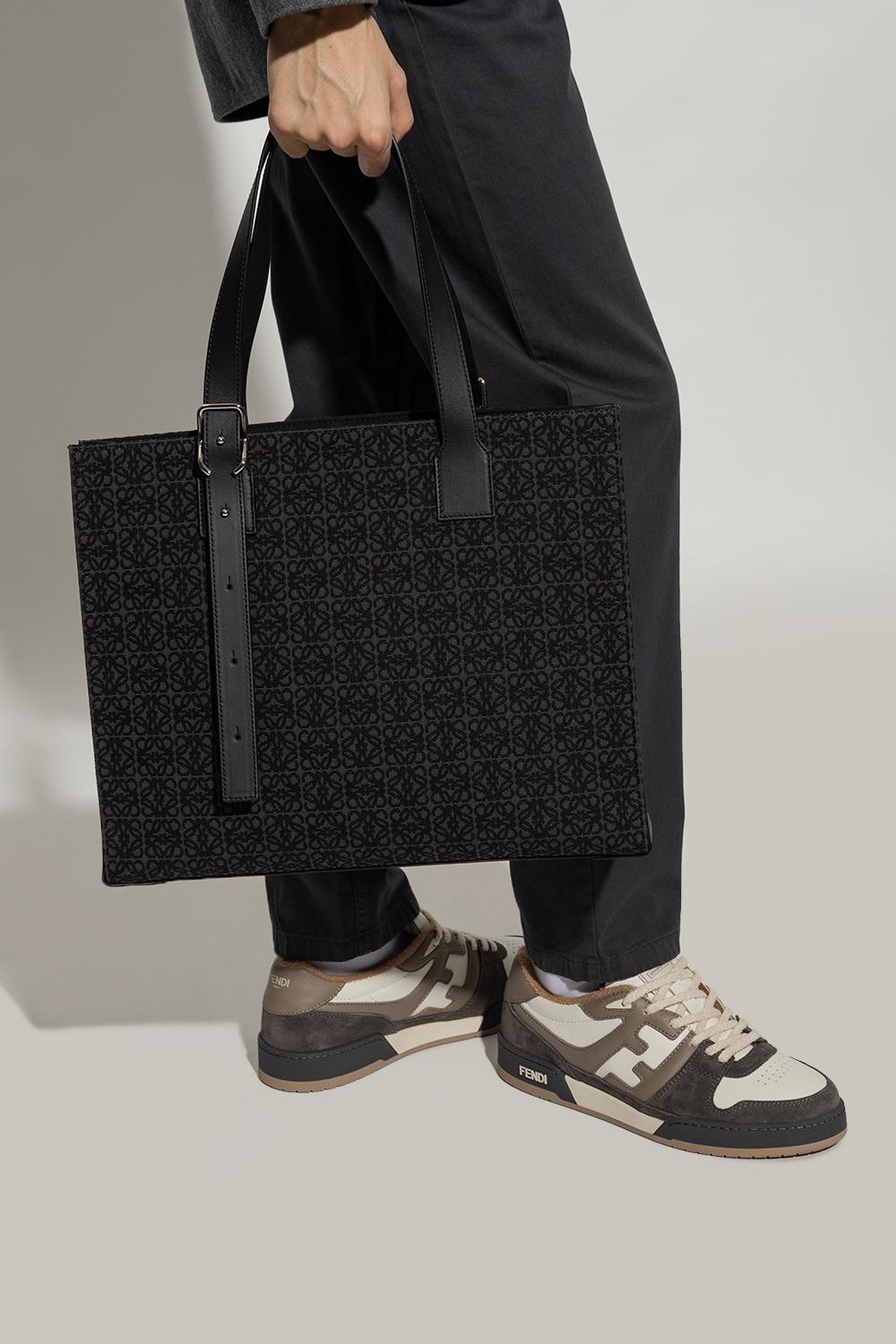 Loewe 'buckle Horizontal' Shopper Bag in Black for Men | Lyst