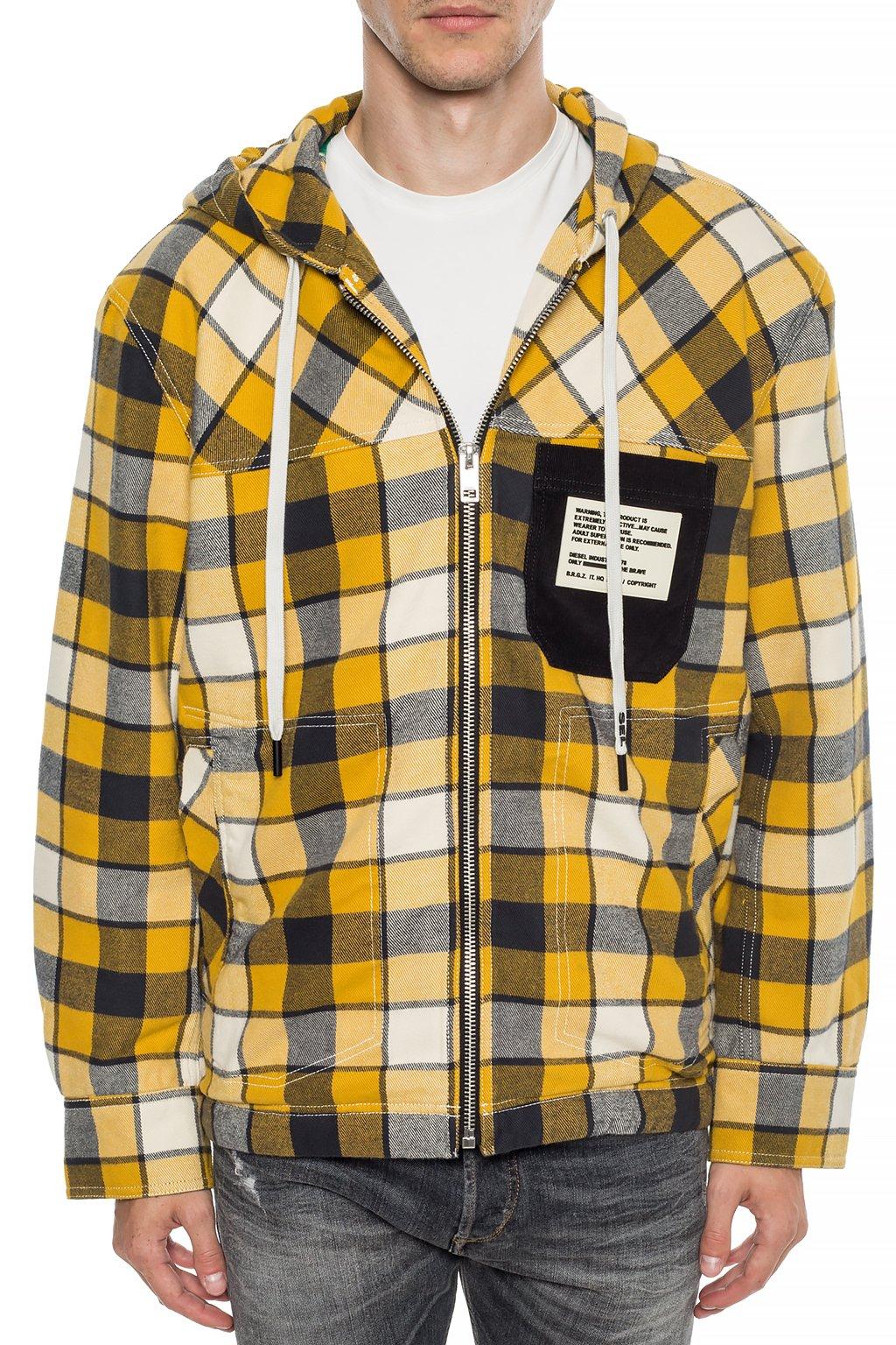 flannel jacket yellow