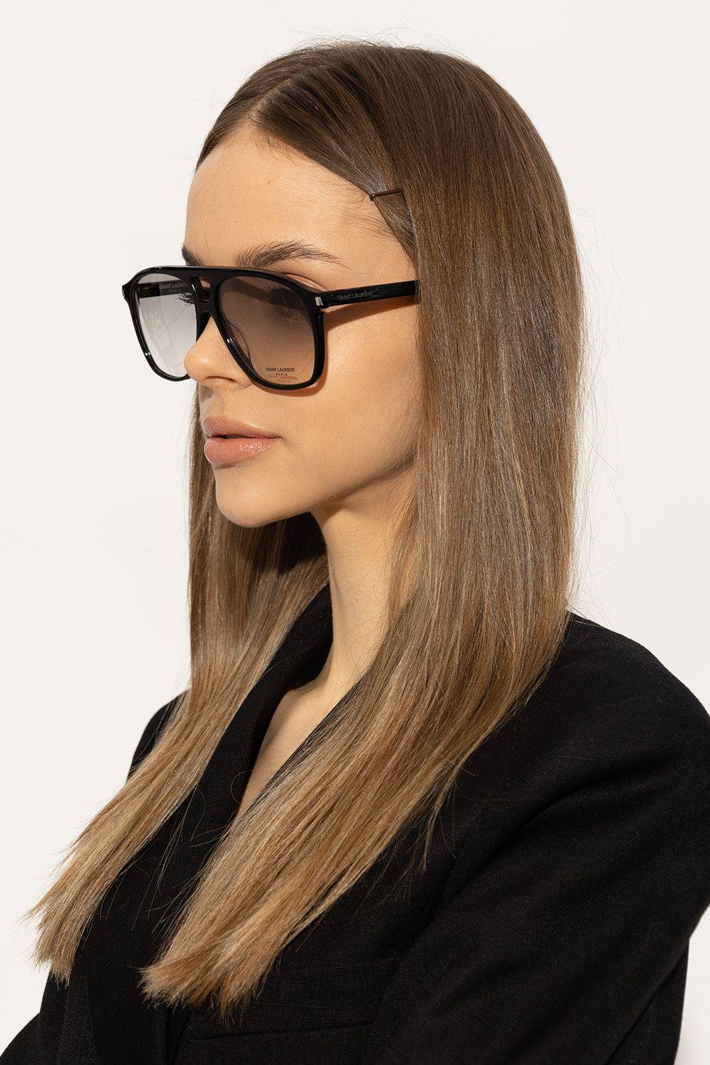 サングラス Sl 596 Dune Sunglasses - Saint Laurent - Acetate - Havana Saint Laurent SL 596 DUNE Sunglasses | Free Shipping