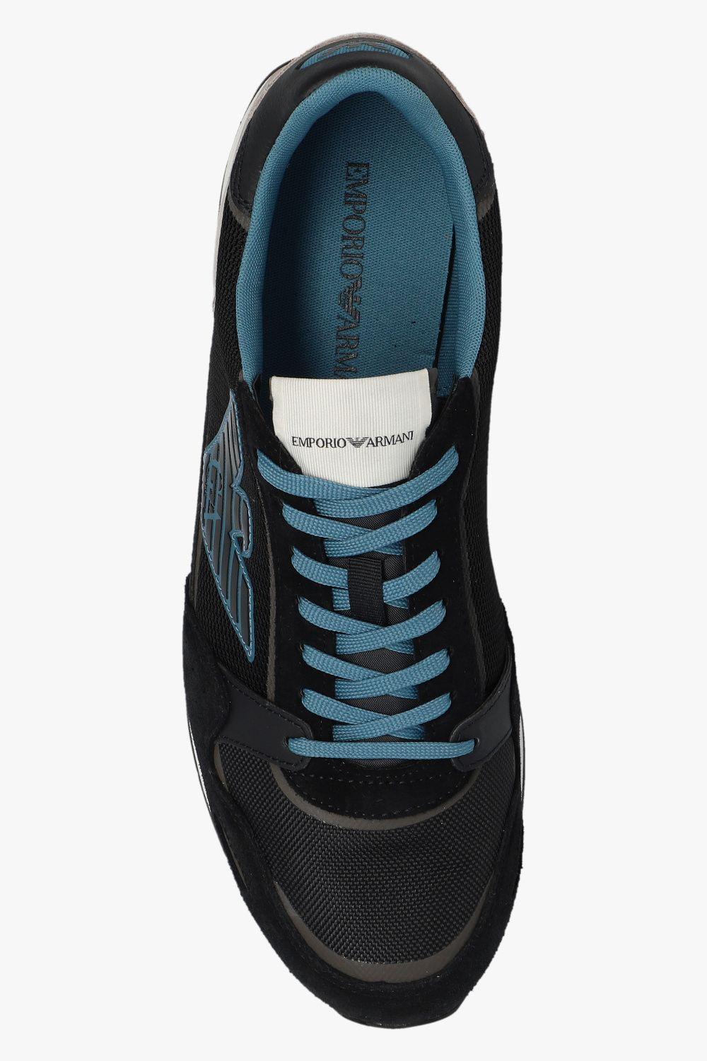 Emporio Armani Sneakers With Logo in Black for Men | Lyst