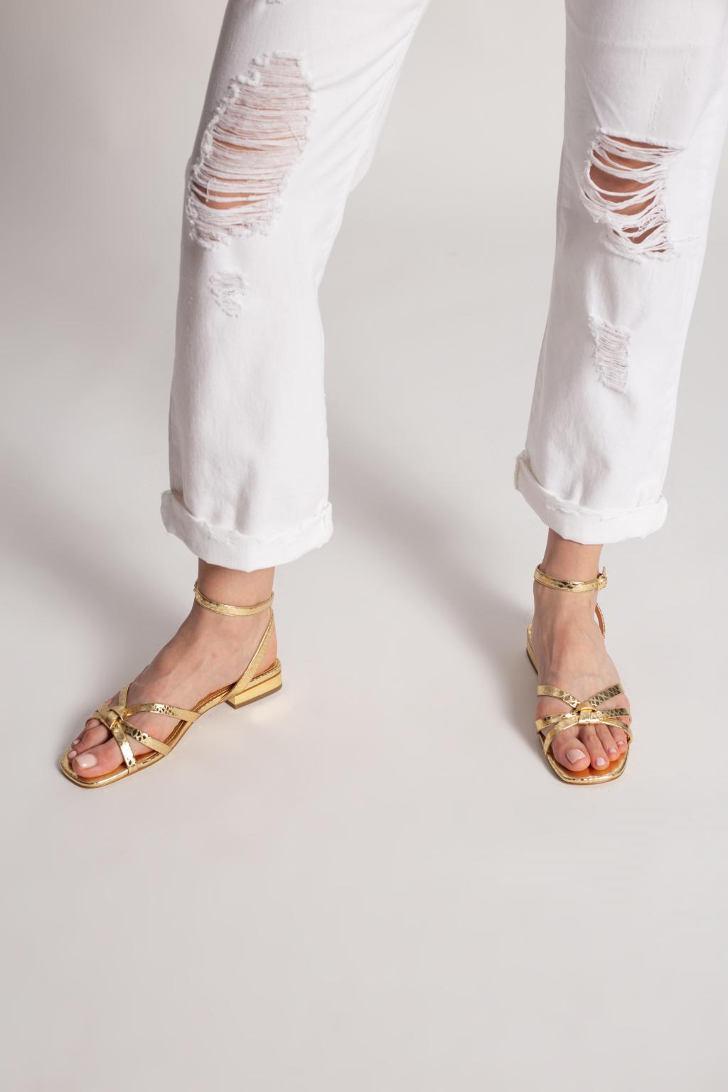 MICHAEL Michael Kors 'brinkley' Sandals in Gold (Metallic) | Lyst