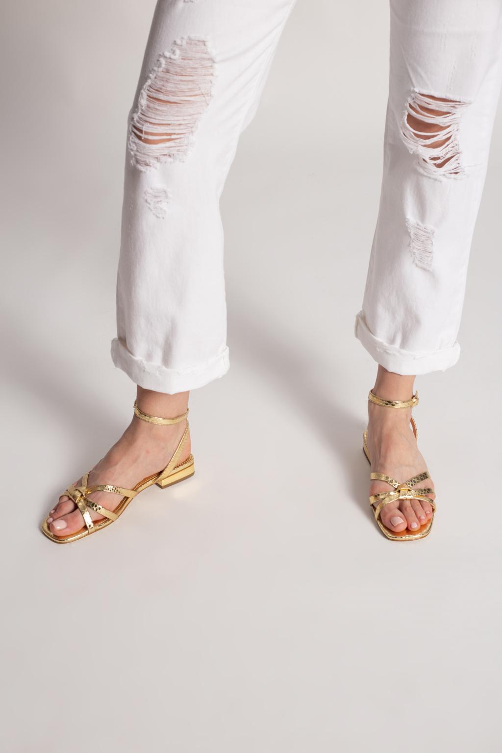 MICHAEL Michael Kors brinkley Sandals in Metallic Lyst