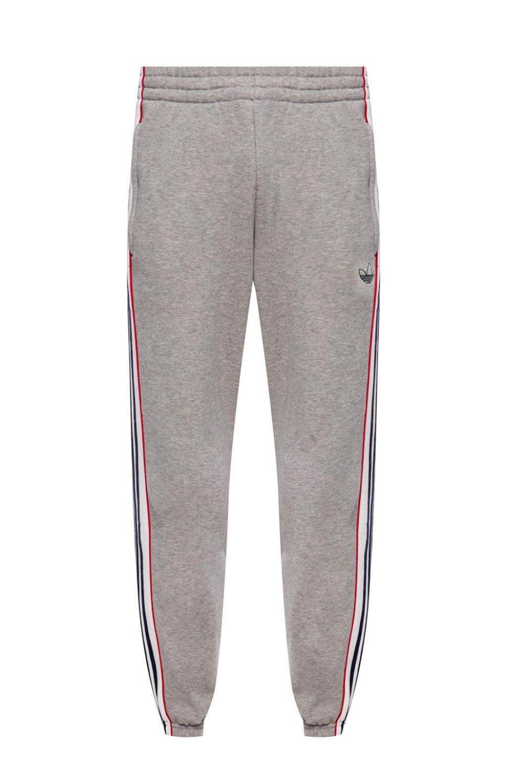 adidas Originals Cotton Side-stripe Sweatpants in Grey (Gray) for Men - Lyst