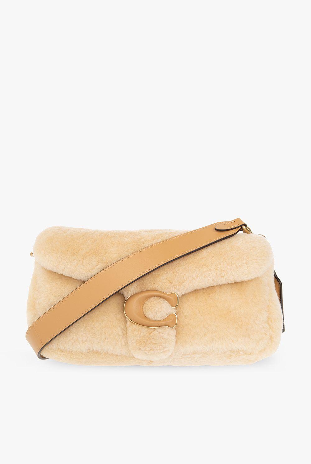 COACH 'pillow Tabby 26' Shearling Shoulder Bag in Green | Lyst
