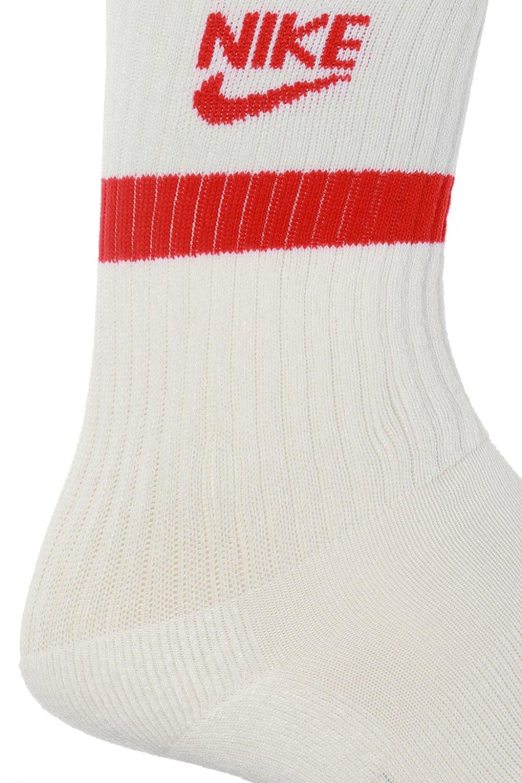 Nike Synthetic Logo-embroidered Socks 2-pack in White for Men - Lyst