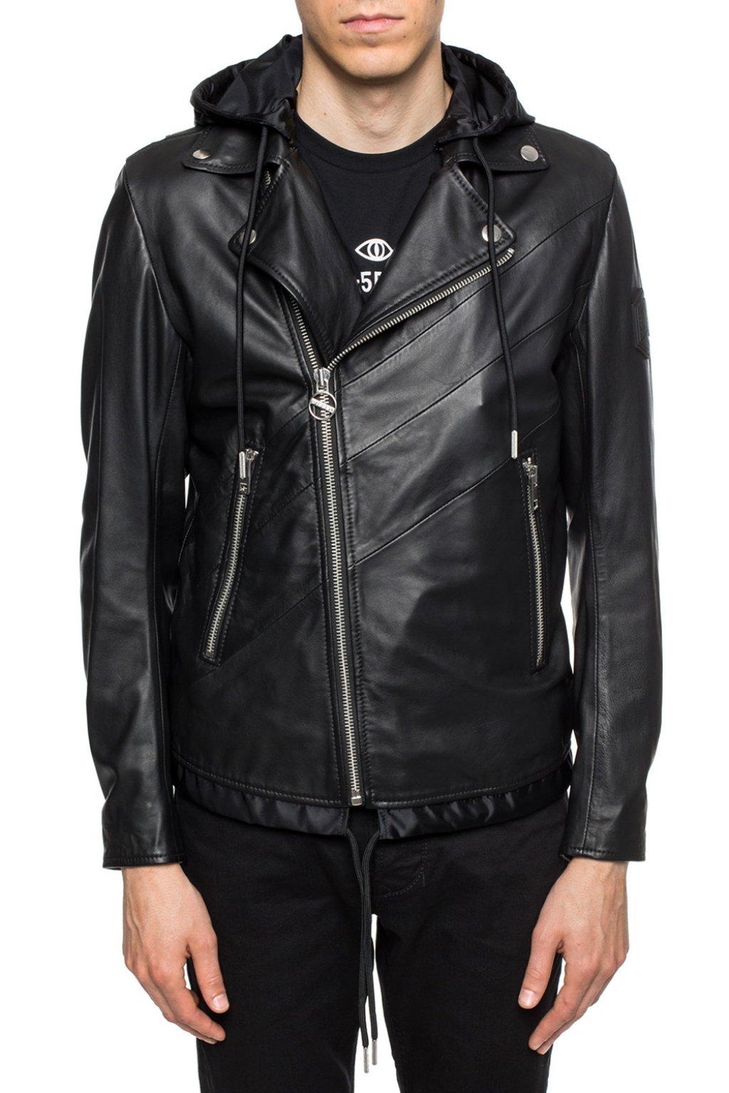 DIESEL Synthetic Biker Jacket Black for Men - Lyst