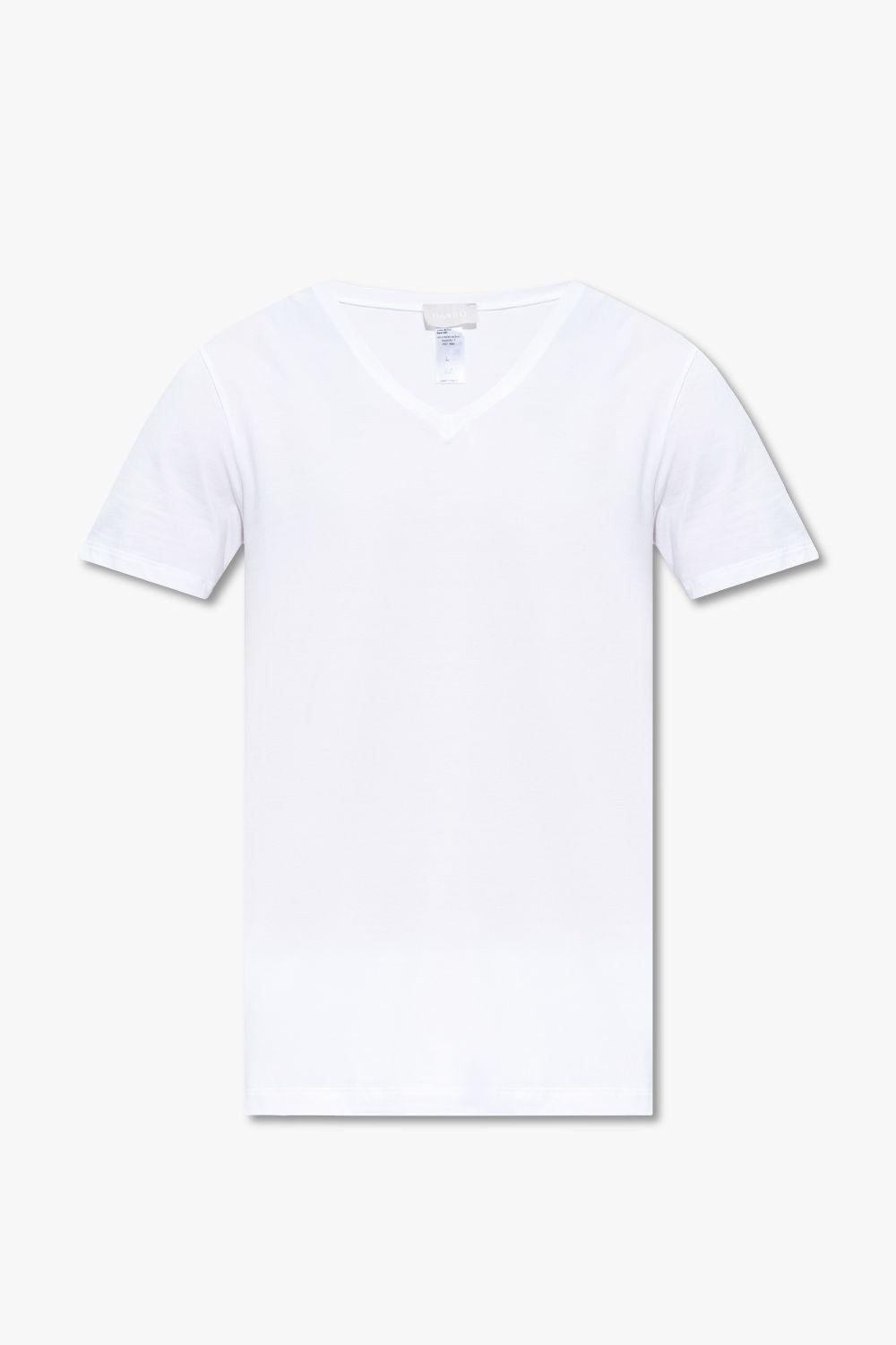 Hanro Cotton T-shirt in White | Lyst