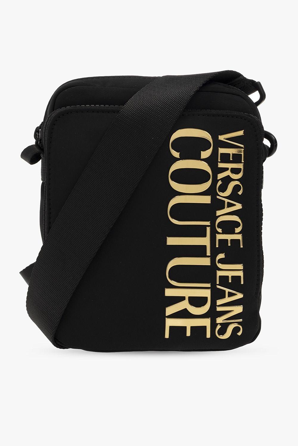 Versace Jeans Couture Shoulder Bag With Logo in Black for Men | Lyst