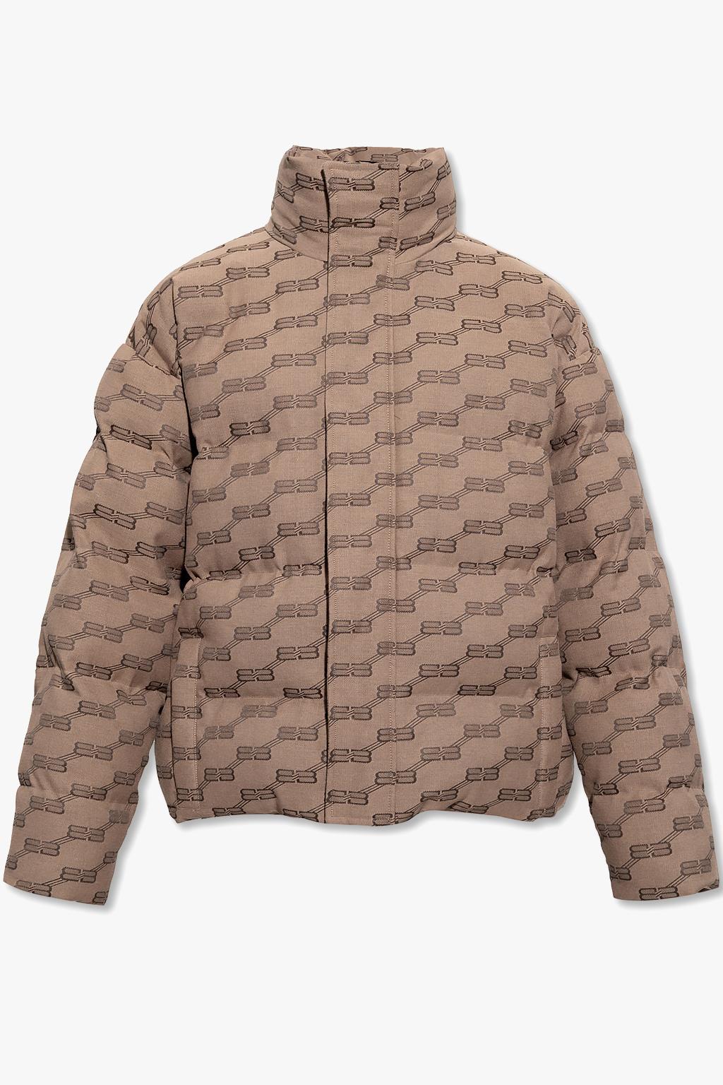 Balenciaga Quilted Jacket With Monogram in Brown for Men Lyst Canada