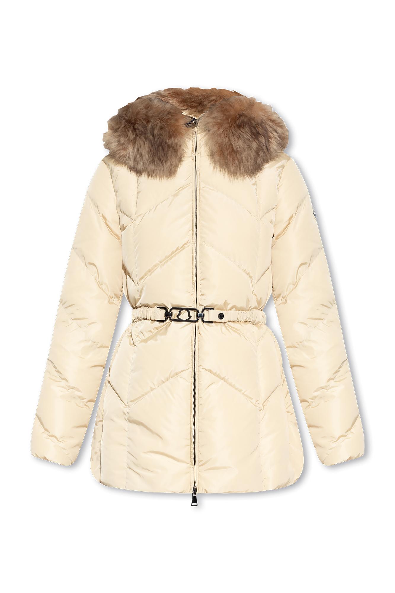 Cream hot sale moncler coat