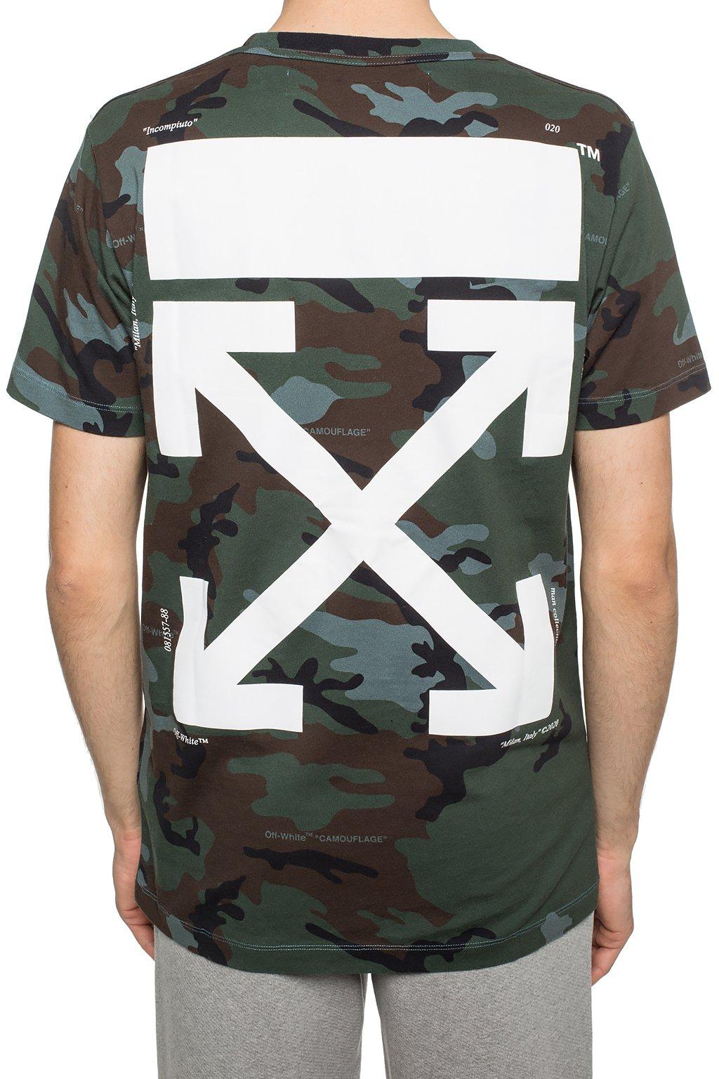 off white tee camo