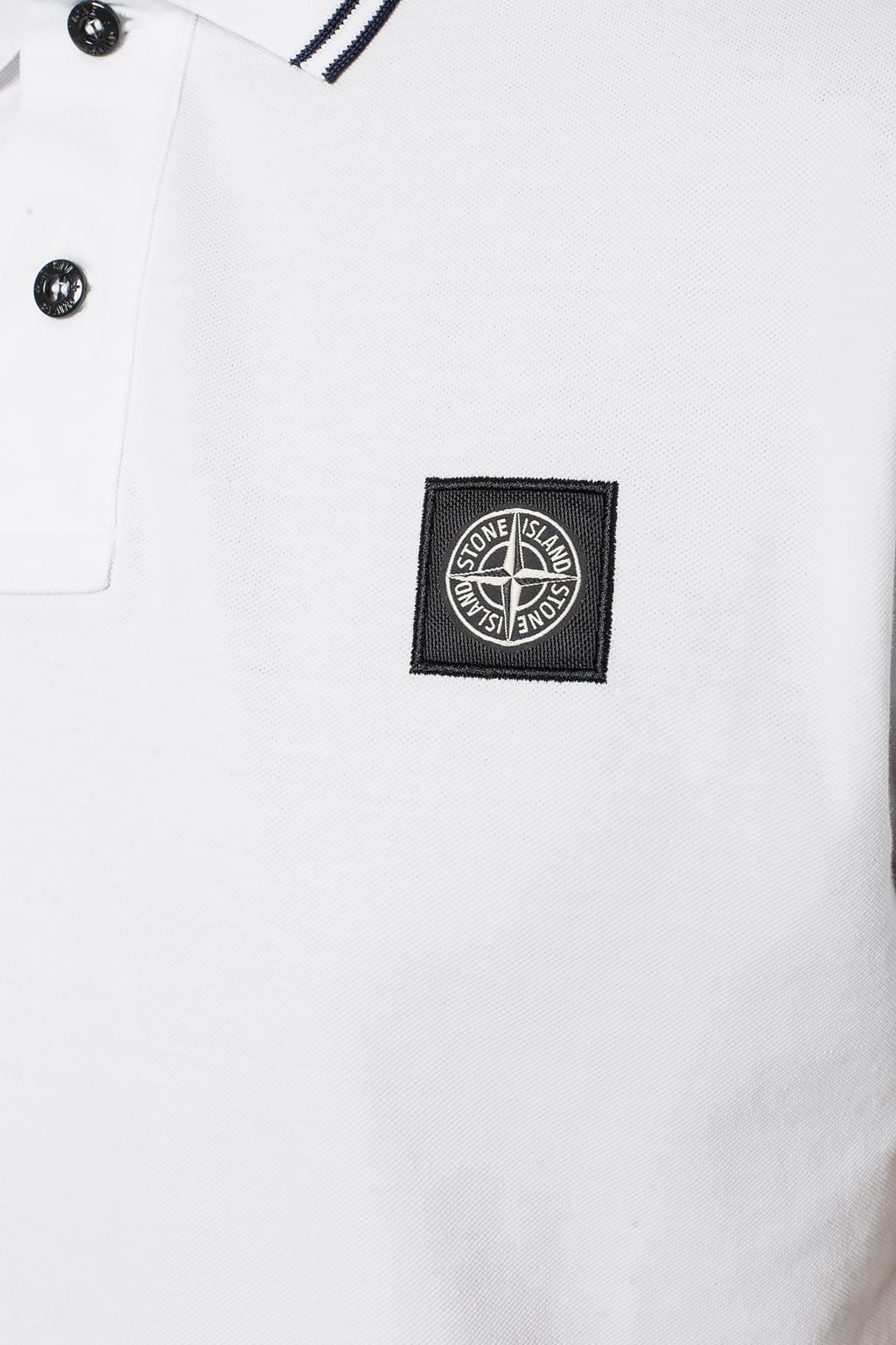 stone island white shirt mens