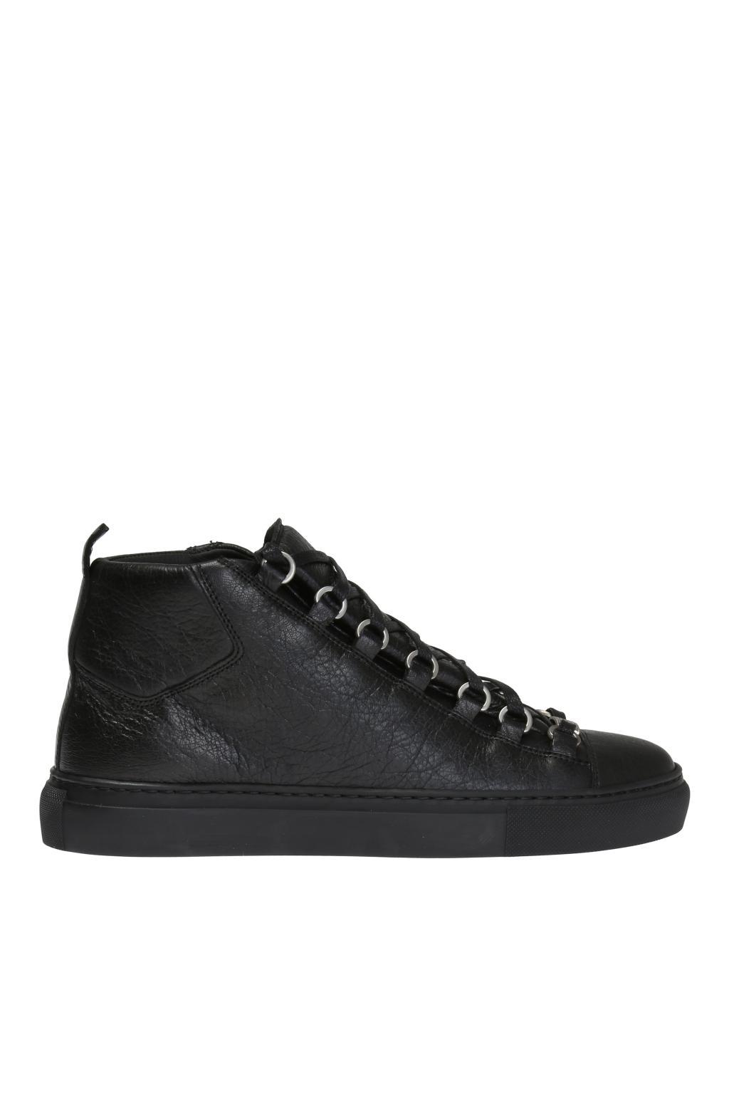 Balenciaga Arena High-top Leather Trainers in Black for | Lyst