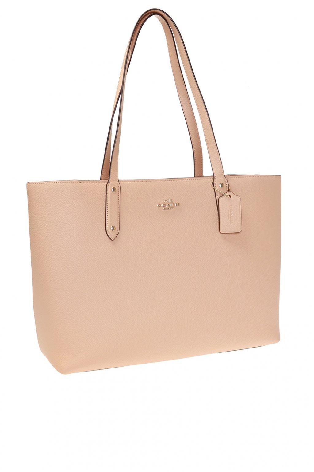steeg web terras COACH Leather 'central' Tote Bag Beige in Natural - Lyst