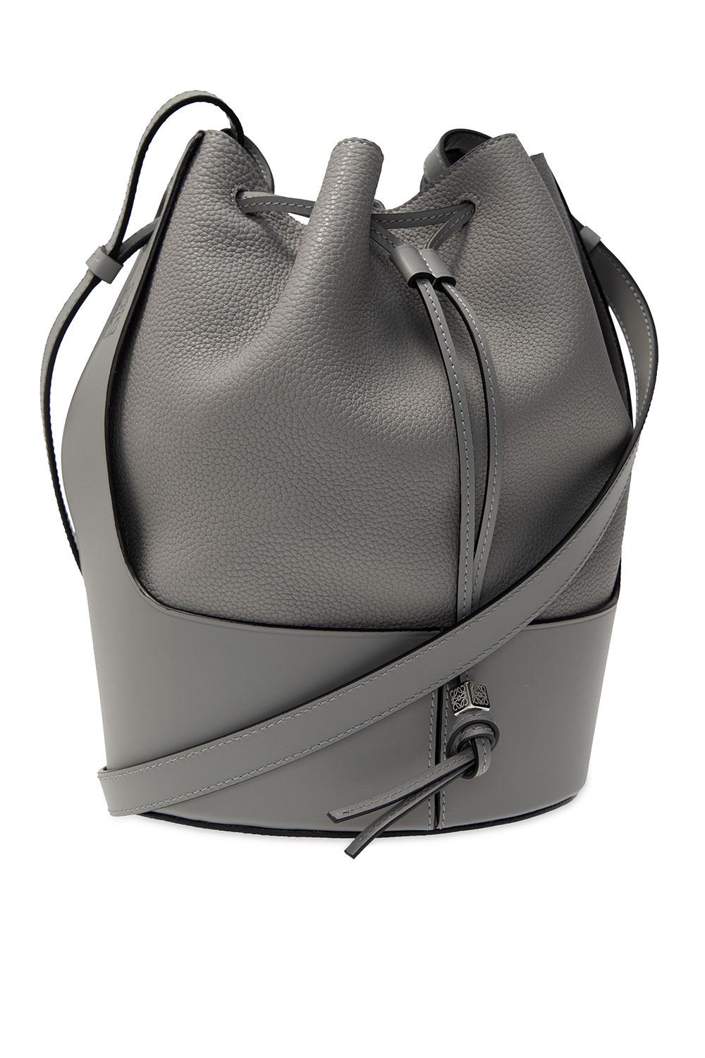 Loewe Leather Bucket Bag Grey in Gray Lyst