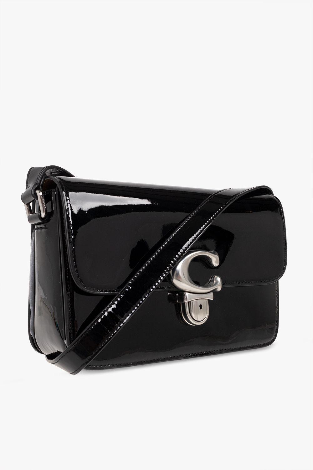 COACH 'studio' Patent-leather Shoulder Bag in Black | Lyst