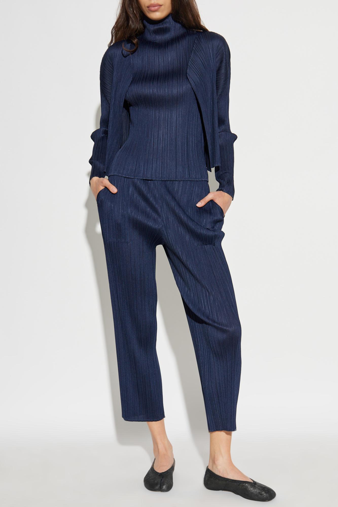 Blue Pleats Please Issey Miyake Tops for Women | Lyst Blue Pleats Please Issey Miyake Tops for Women | Lyst