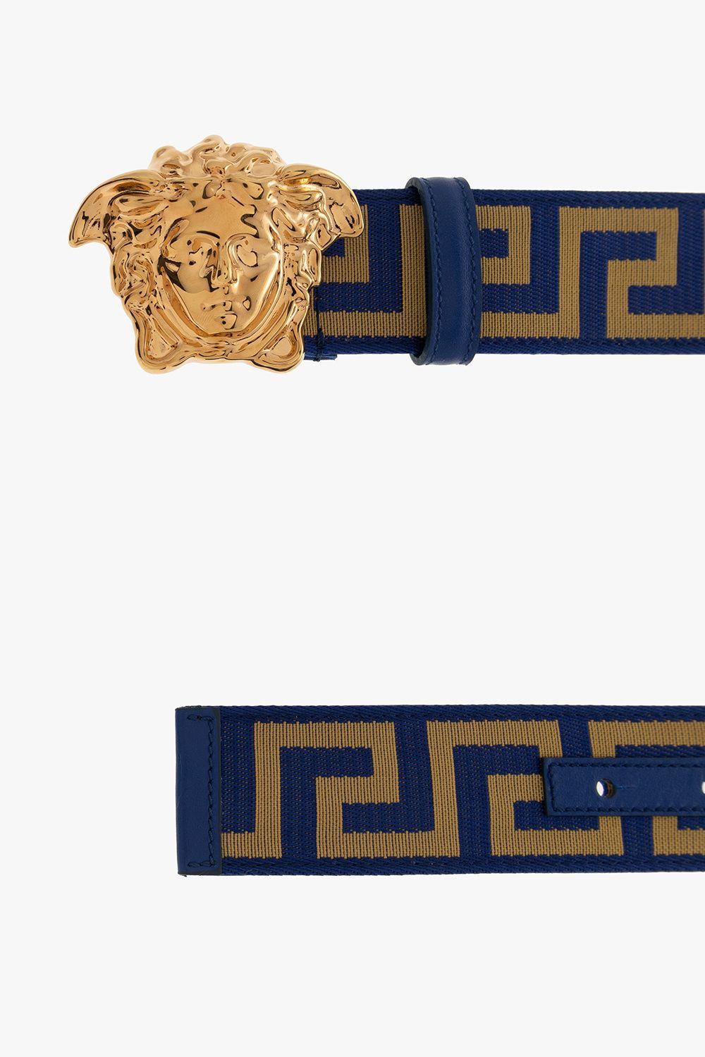 Versace top blue belt