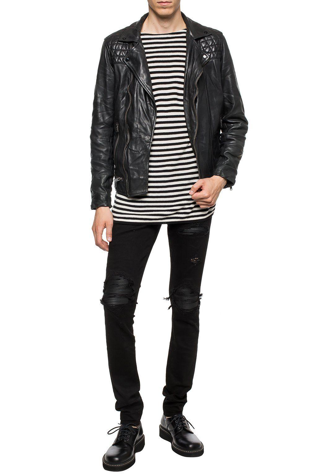 Allsaints taro cheap leather jacket