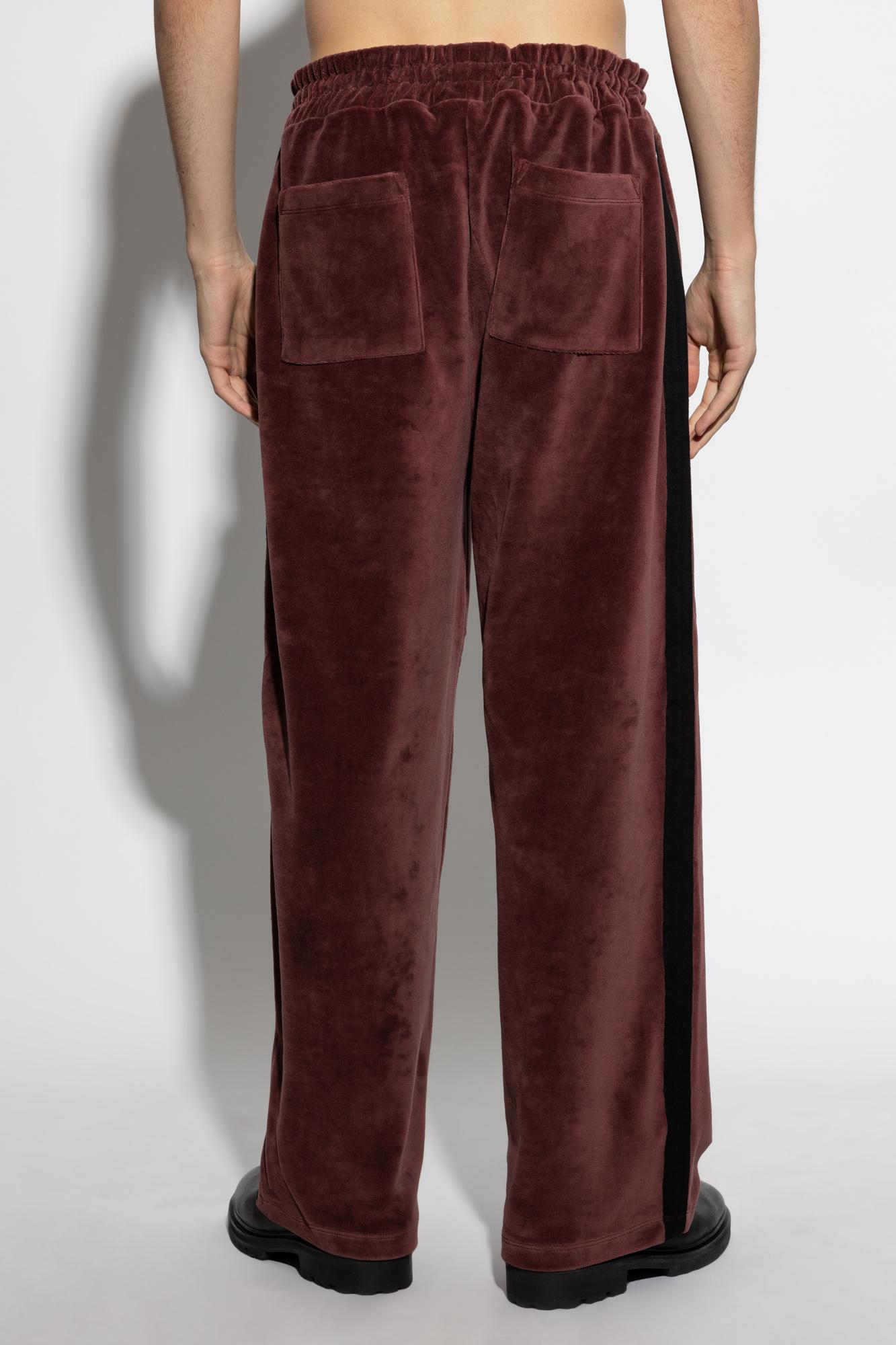 AllSaints Draven Trousers With Side Stripes in Purple for Men