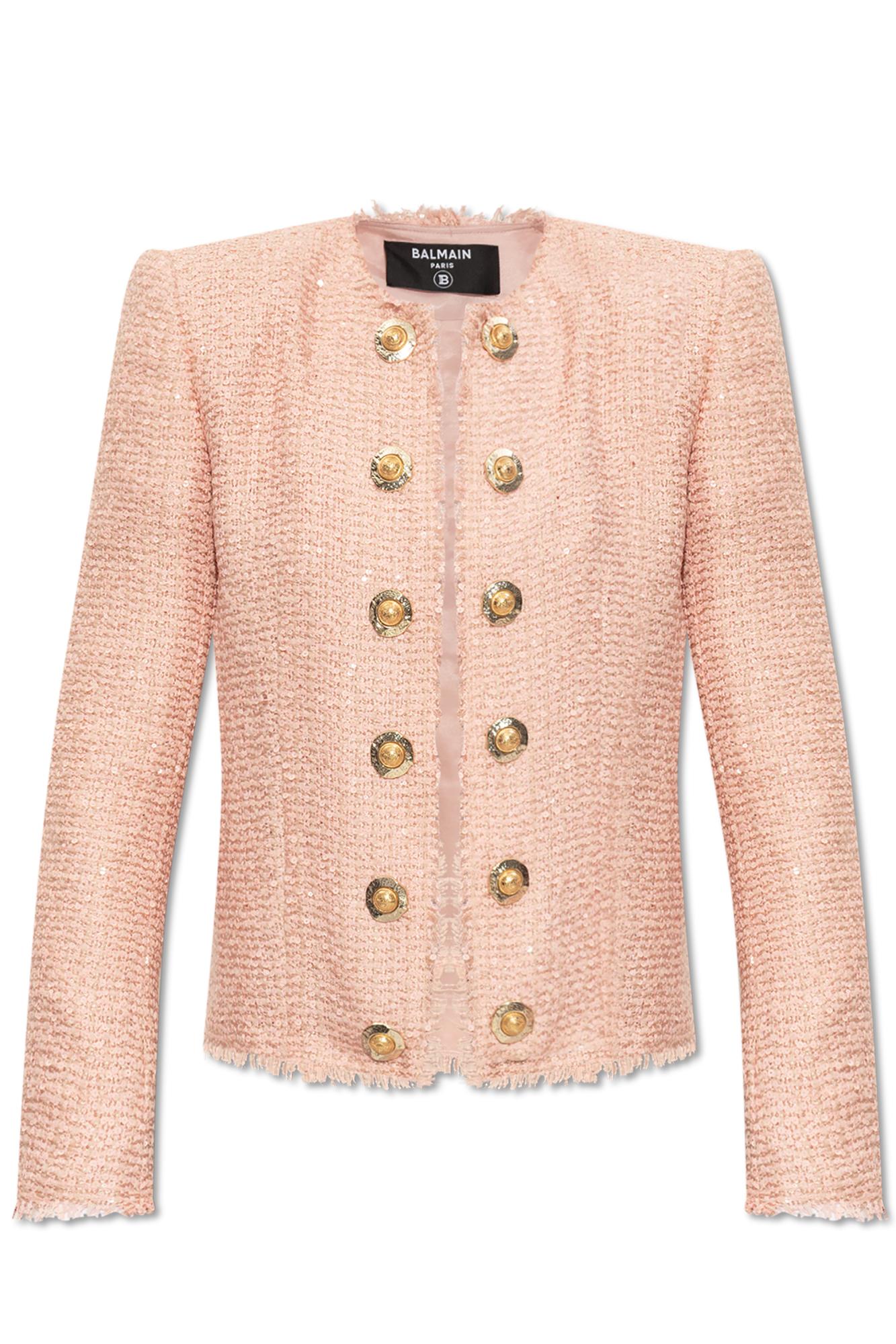 Mytheresa Balmain Sequin Blazer Balmain Sequin Blazer In Pink